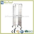 Customizable sheet steel tray mobile trolley GN 1/1 pan, cake rack bakery for store